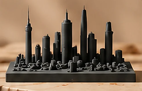 KL Skyline Relief Map